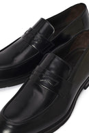 Erkek Siyah Deri Loafer | Derimod