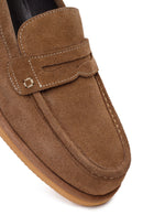 Erkek Vizon Süet Deri Casual Loafer | Derimod