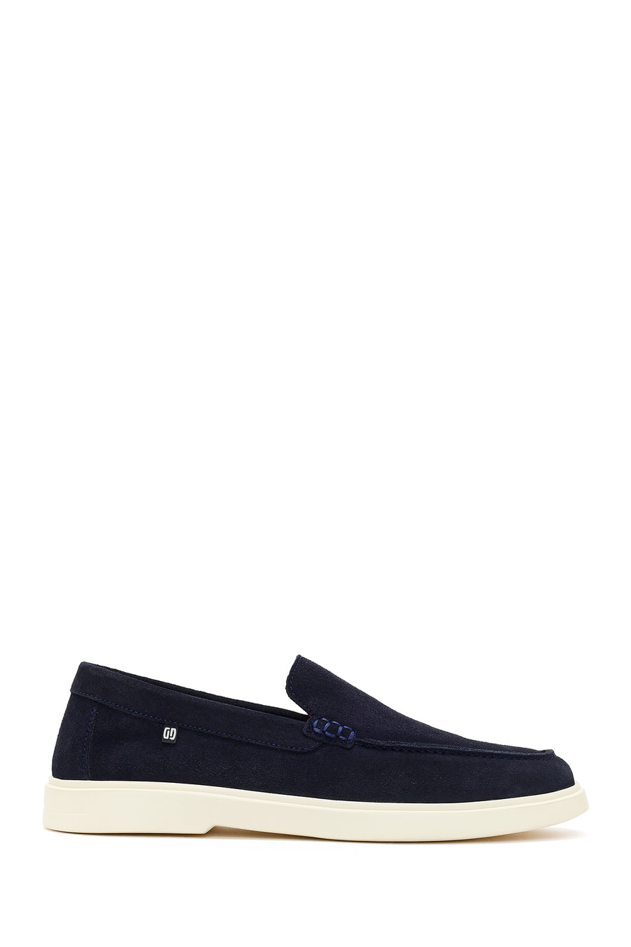 Men's Navy Blue Suede Leather Casual Loafer 26SFD707610 | Derimod