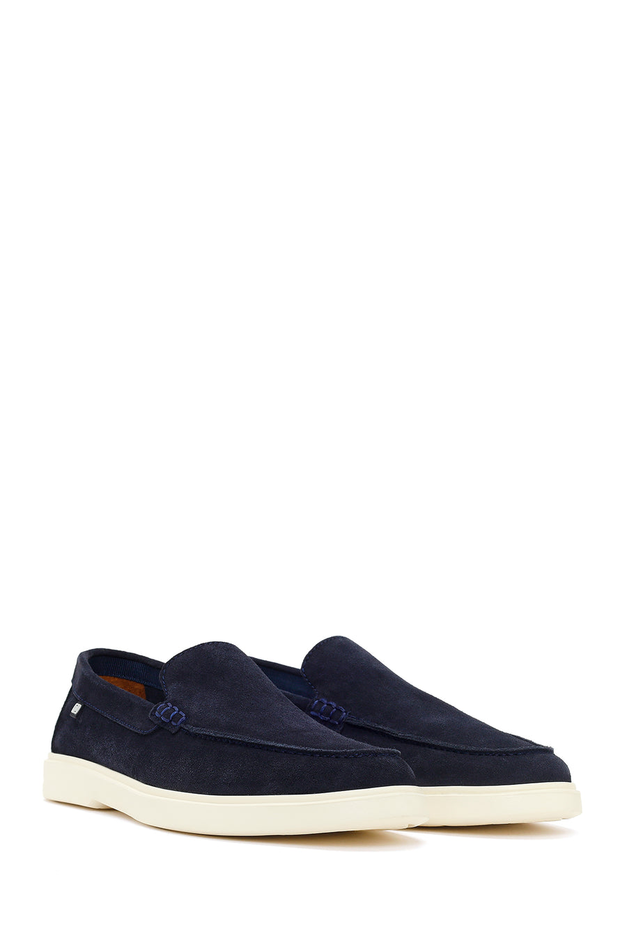 Men's Navy Blue Suede Leather Casual Loafer