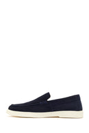 Erkek Lacivert Süet Deri Casual Loafer | Derimod
