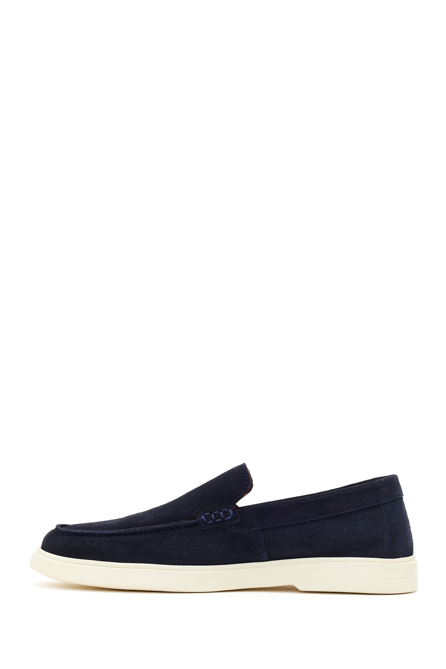 Men's Navy Blue Suede Leather Casual Loafer
