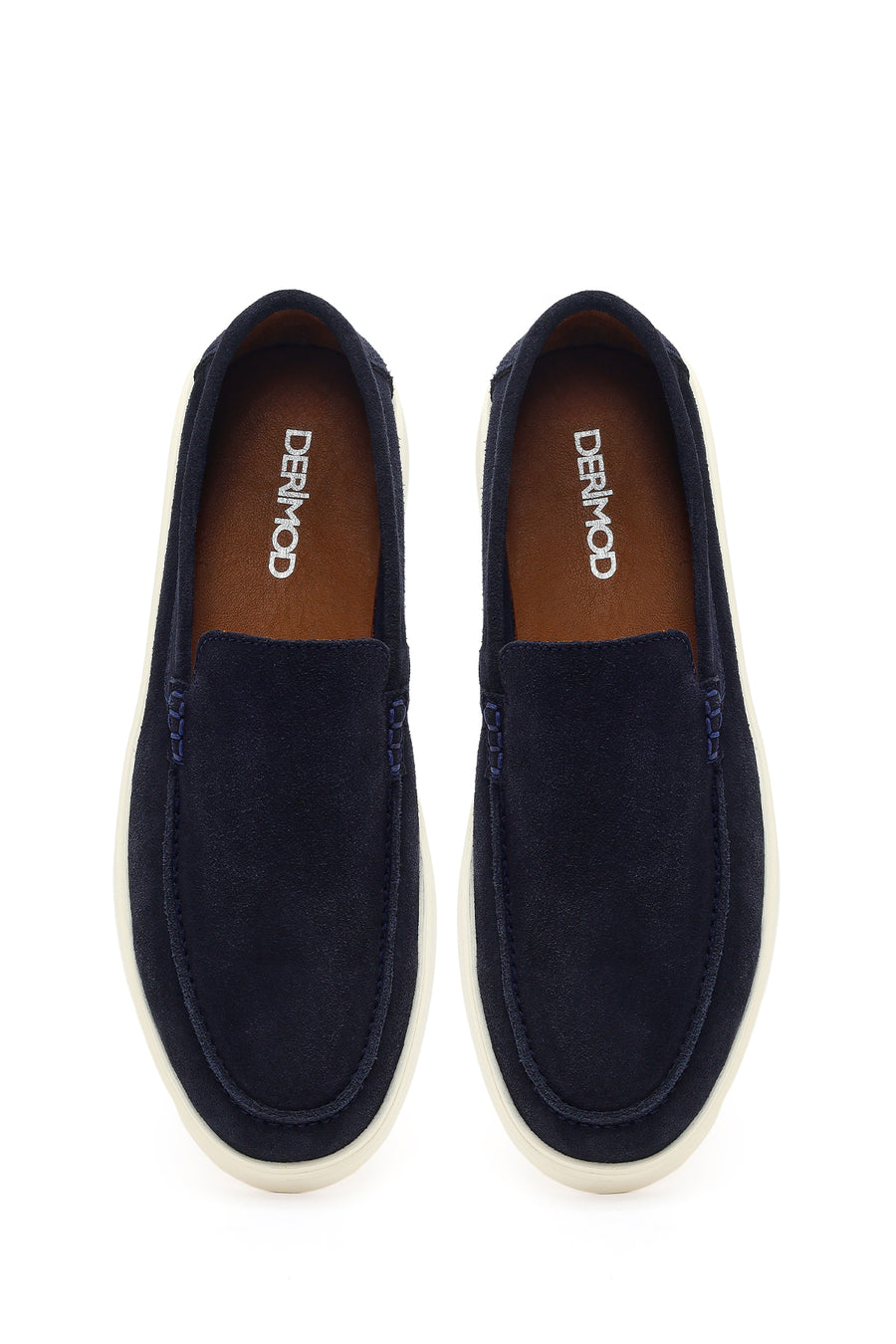 Men's Navy Blue Suede Leather Casual Loafer