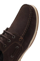 Erkek Kahverengi Bağcıklı Nubuk Deri Casual Ayakkabı | Derimod