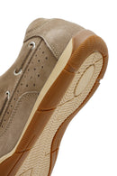 Erkek Bej Bağcıklı Nubuk Deri Casual Ayakkabı | Derimod