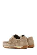 Erkek Bej Bağcıklı Nubuk Deri Casual Ayakkabı | Derimod