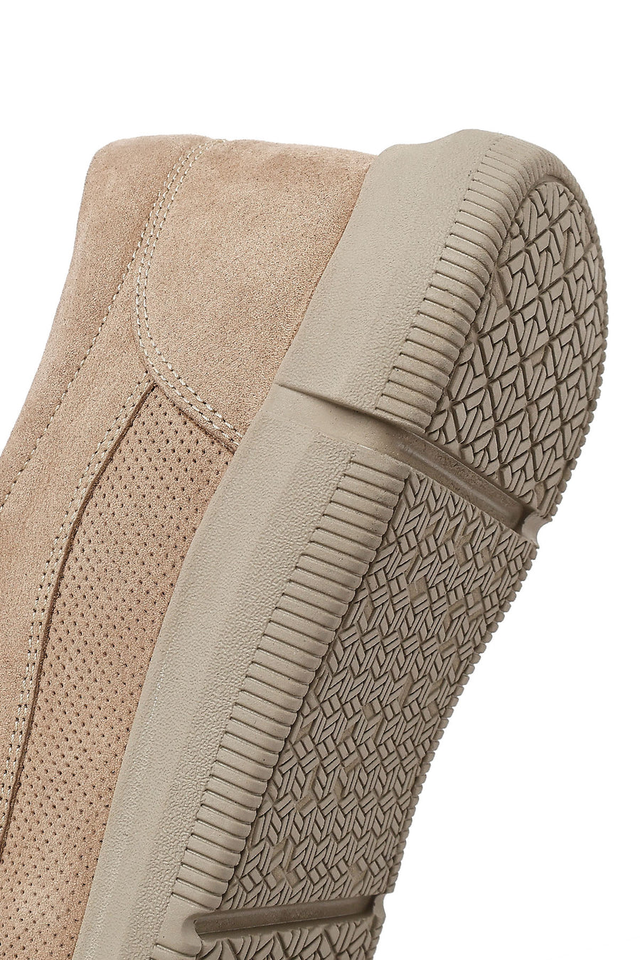 Erkek Bej Nubuk Deri Casual Loafer