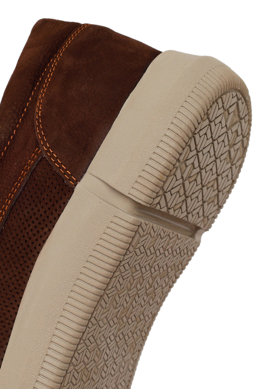 Men's Brown Nubuck Leather Casual Loafer