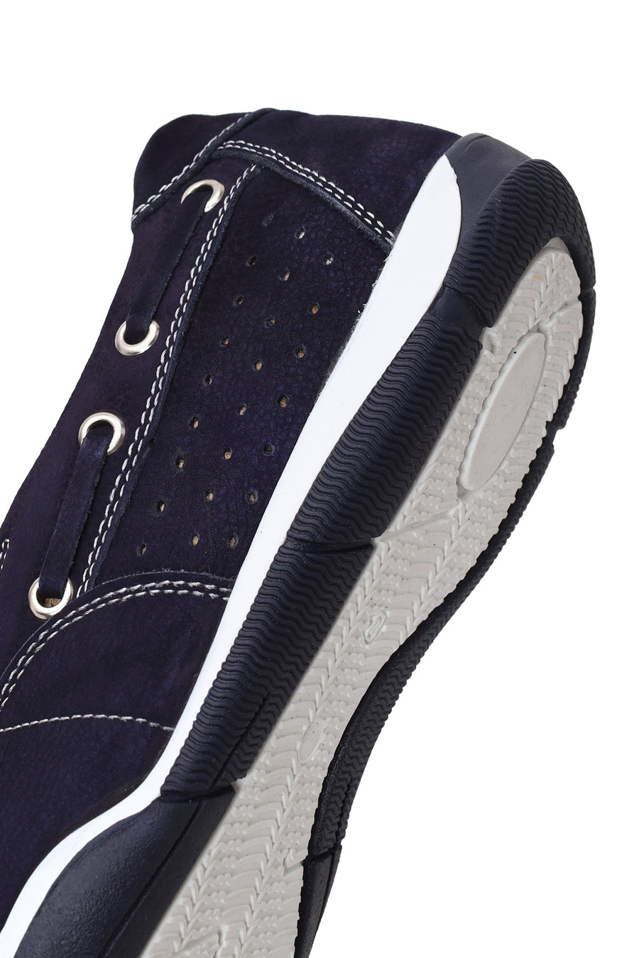Male Navy Nubuck Leather Casual Shoes