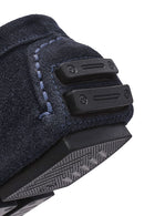 Erkek Lacivert Süet Deri Loafer | Derimod