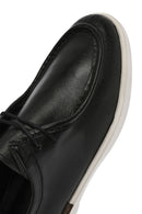 Erkek Siyah Bağcıklı Deri Casual Ayakkabı | Derimod