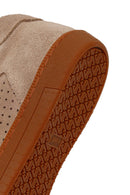 Men's Beige Lace-Up Suede Leather Sneaker | Derimod