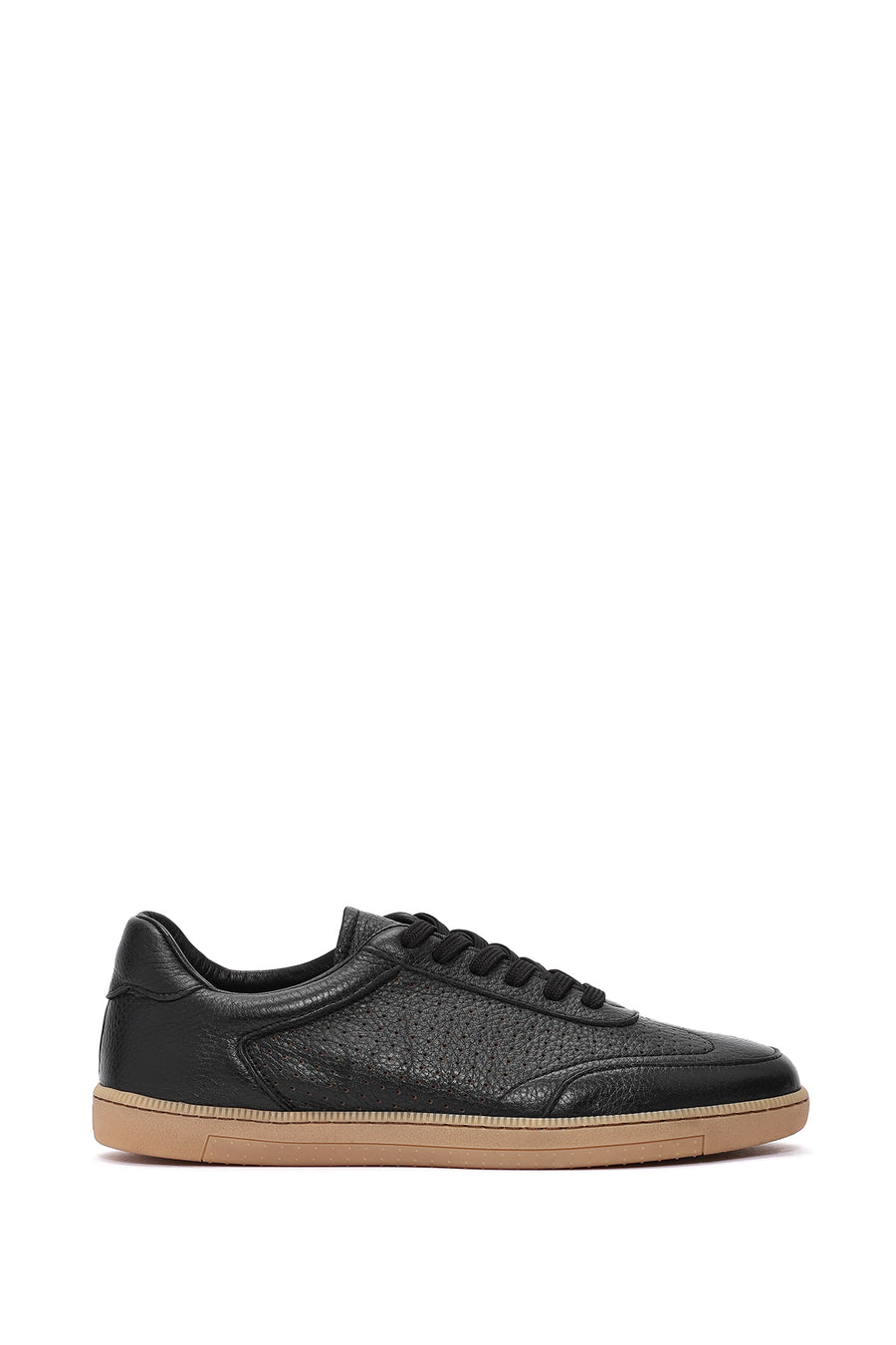 Men's Black Lace-up Leather Sneaker 26SFD7507FT | Derimod