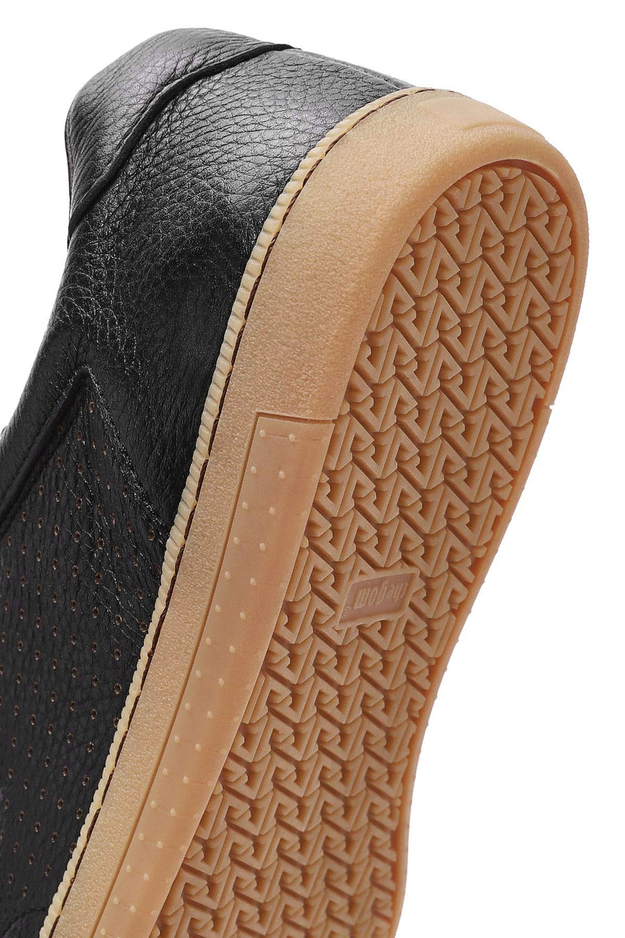 Men's Black Lace-up Leather Sneaker