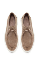 Men's Beige Lace-up Suede Leather Casual Shoes | Derimod