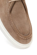 Men's Beige Lace-up Suede Leather Casual Shoes | Derimod