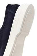 Erkek Lacivert Bağcıklı Süet Deri Casual Ayakkabı | Derimod