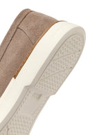 Erkek Bej Püsküllü Süet Deri Loafer | Derimod