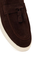 Erkek Kahverengi Püsküllü Süet Deri Loafer | Derimod