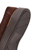 Men's Brown Lace-up Chunky Sole Suede Leather Casual Shoes | Derimod