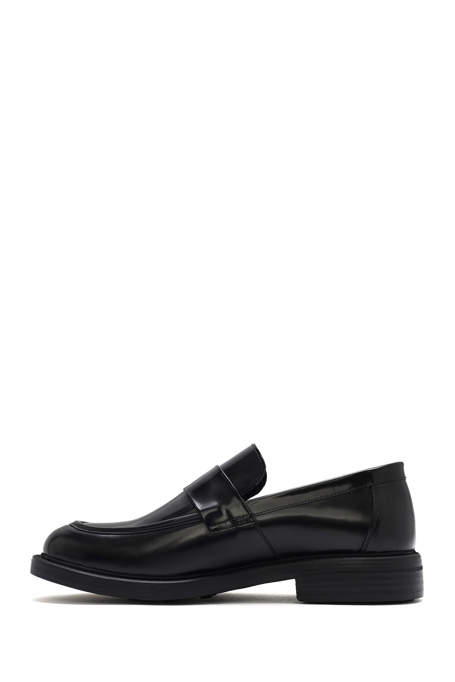 Men's Black Leather Loafer