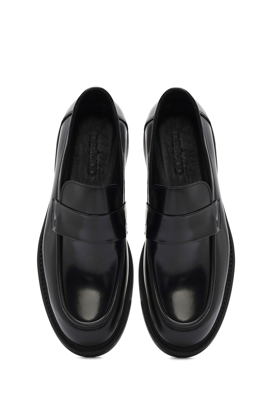 Men's Black Leather Loafer