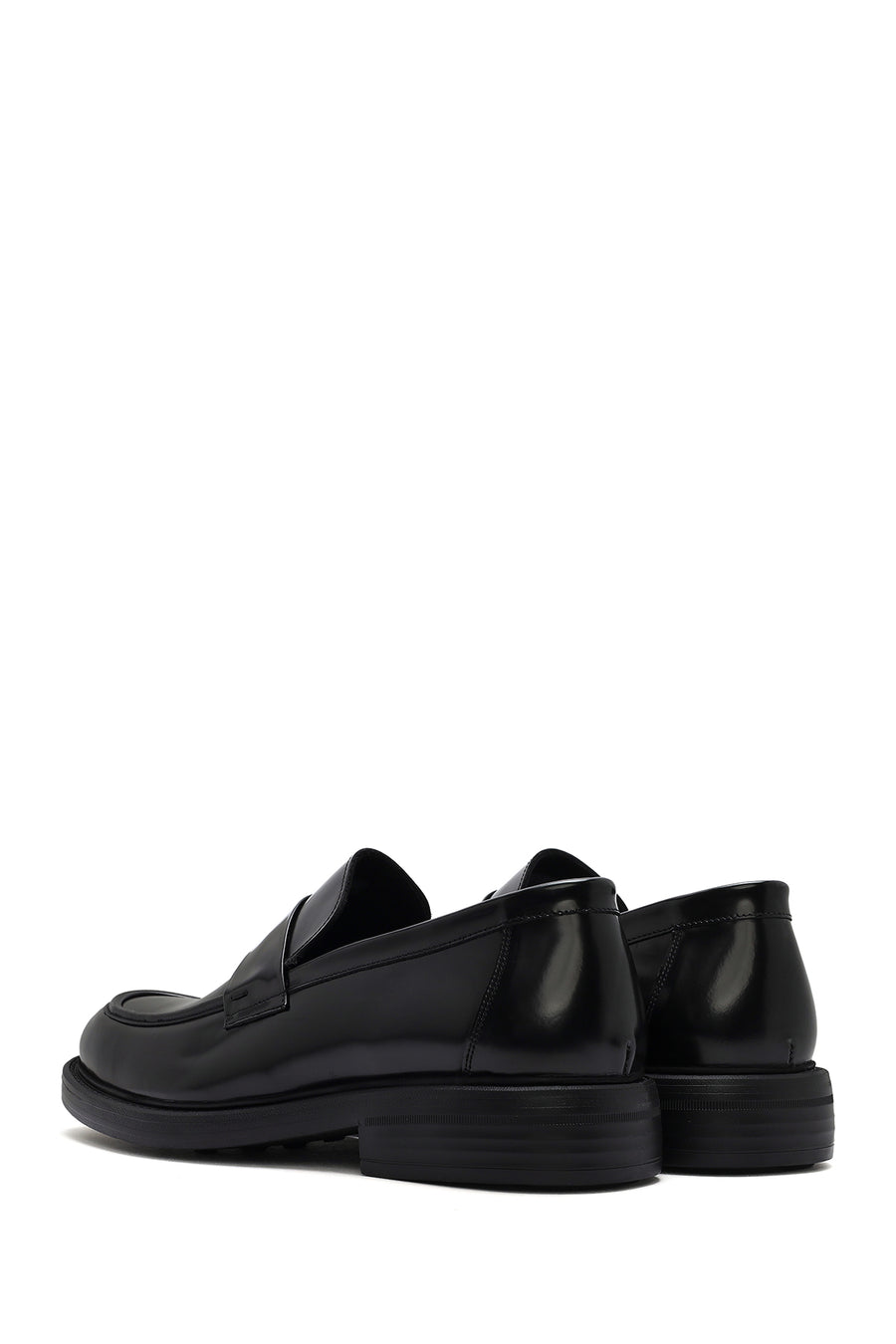 Men's Black Leather Loafer