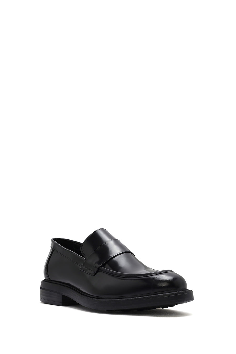 Men's Black Leather Loafer