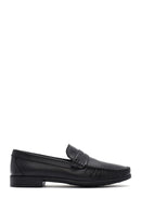 Erkek Siyah Deri Loafer | Derimod