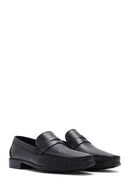 Erkek Siyah Deri Loafer | Derimod