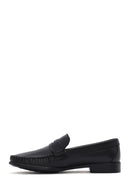 Erkek Siyah Deri Loafer | Derimod