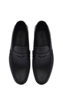 Erkek Siyah Deri Loafer | Derimod