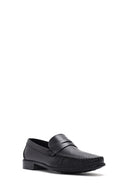 Erkek Siyah Deri Loafer | Derimod