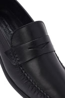 Erkek Siyah Deri Loafer | Derimod