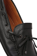 Erkek Siyah Püsküllü Deri Loafer | Derimod