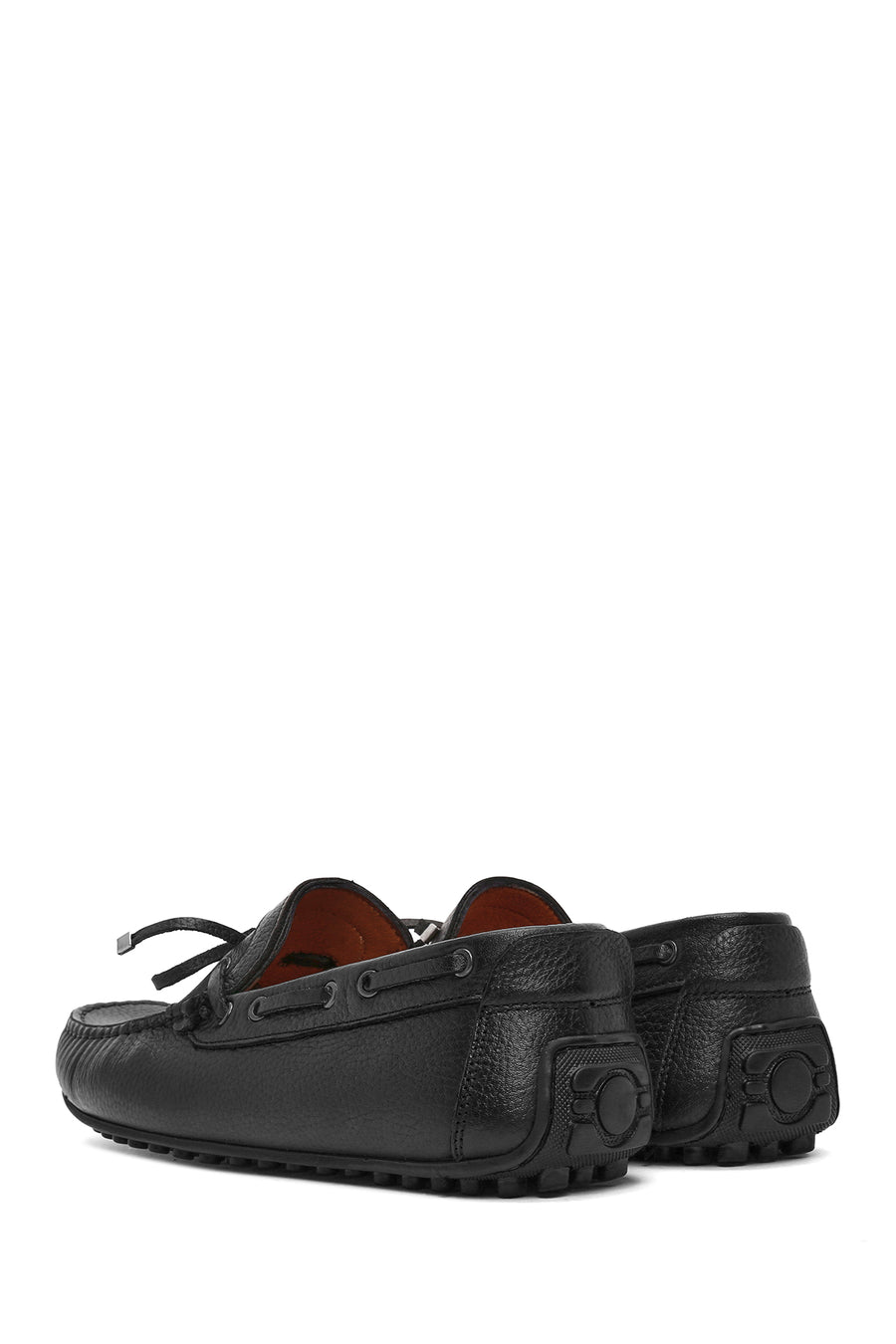Erkek Siyah Püsküllü Deri Loafer