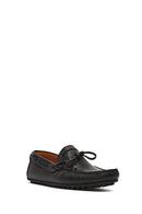 Erkek Siyah Püsküllü Deri Loafer | Derimod