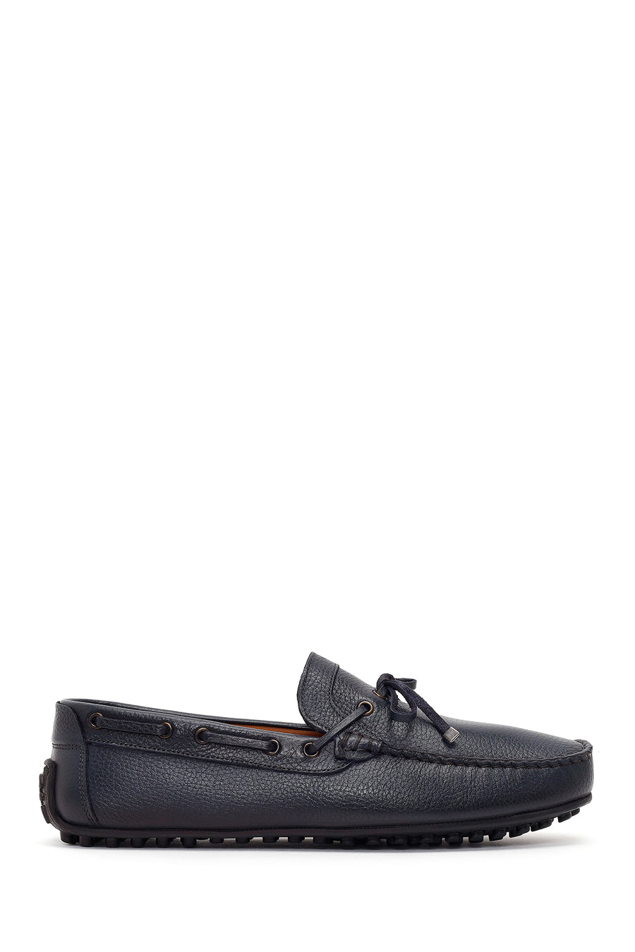 Men's Navy Blue Tassel Leather Loafer 26SFD7548FT | Derimod