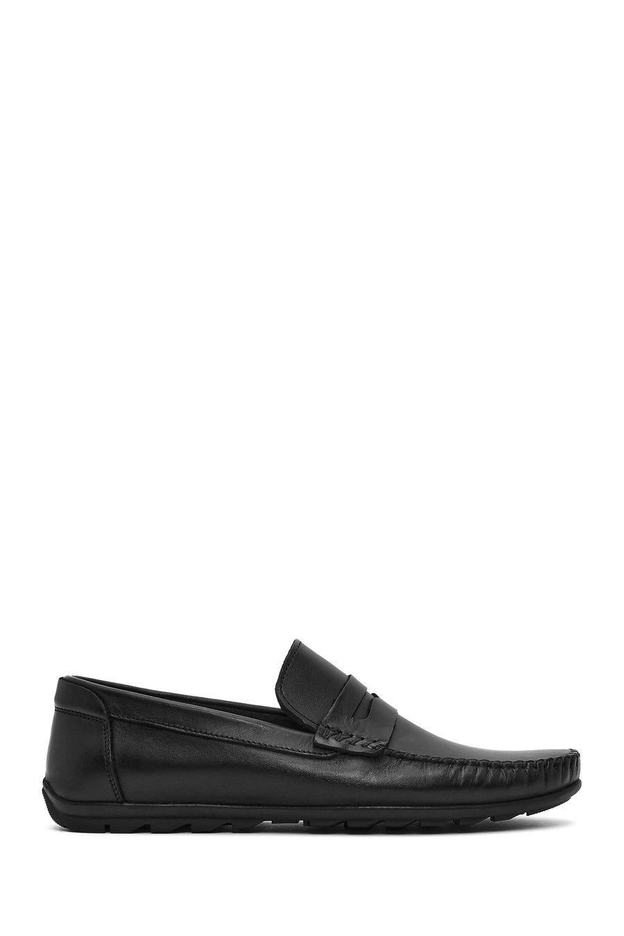 Erkek Siyah Deri Loafer 26SFD755018 | Derimod