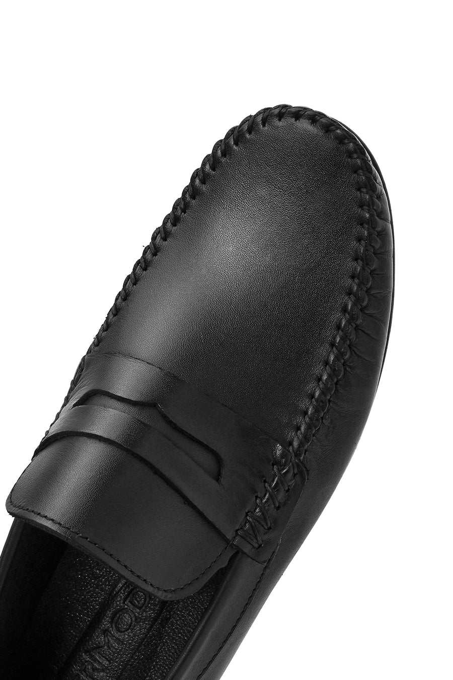 Erkek Siyah Deri Loafer