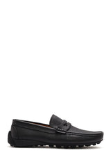 Men's Black Leather Loafer