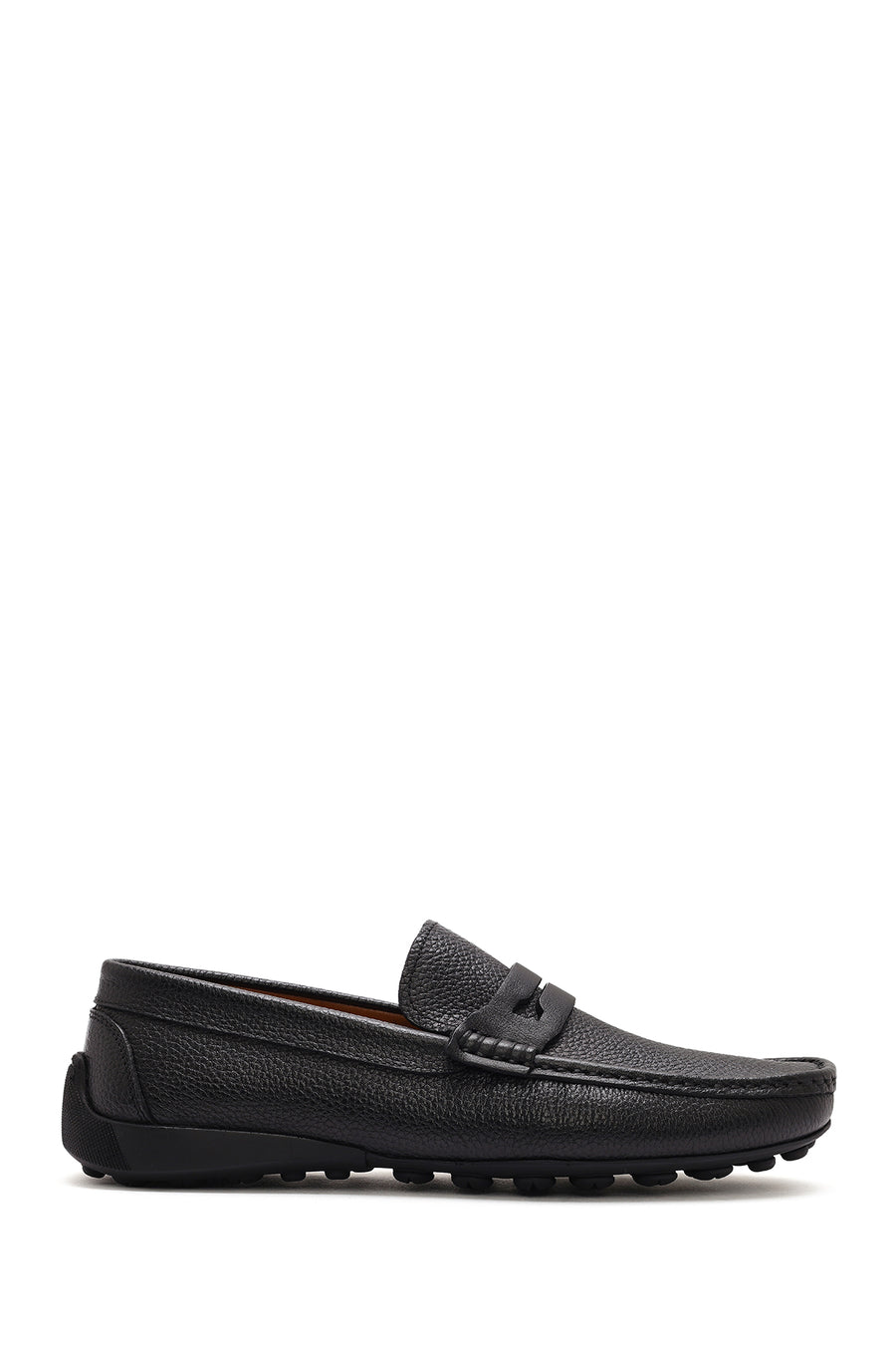 Men's Black Leather Loafer 26SFD7551FT | Derimod