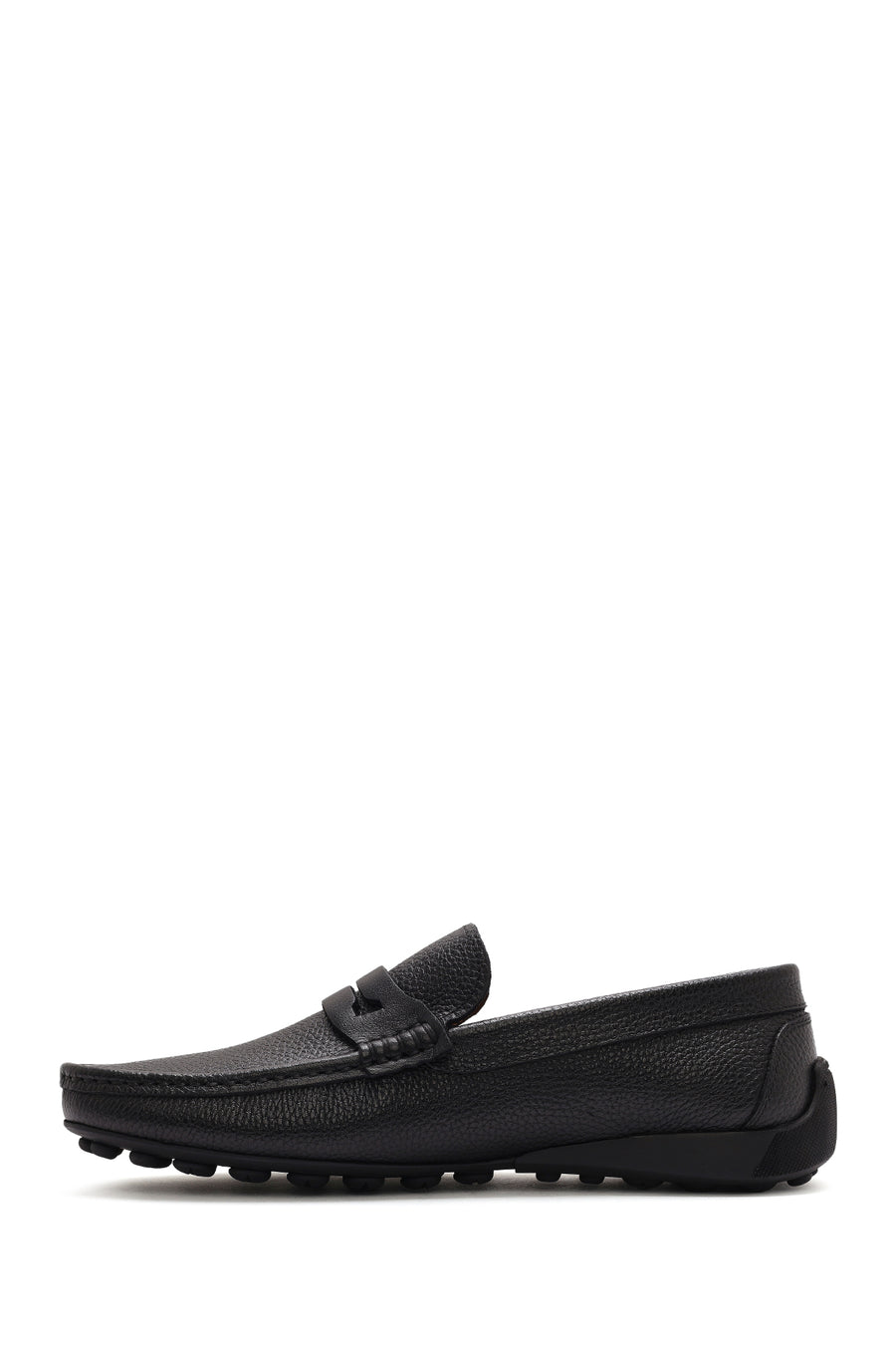 Men's Black Leather Loafer