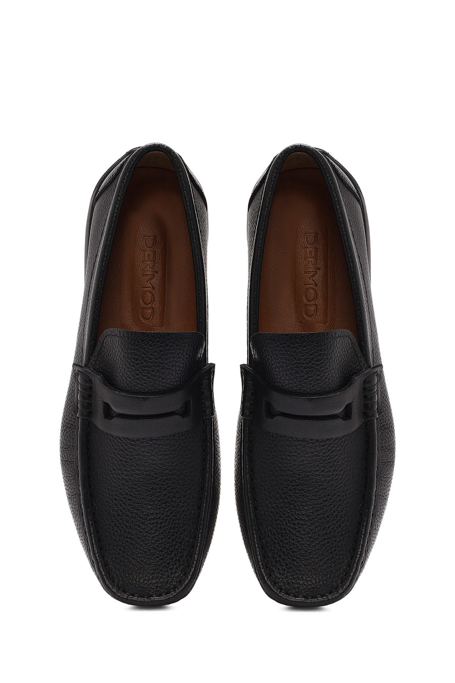Men's Black Leather Loafer