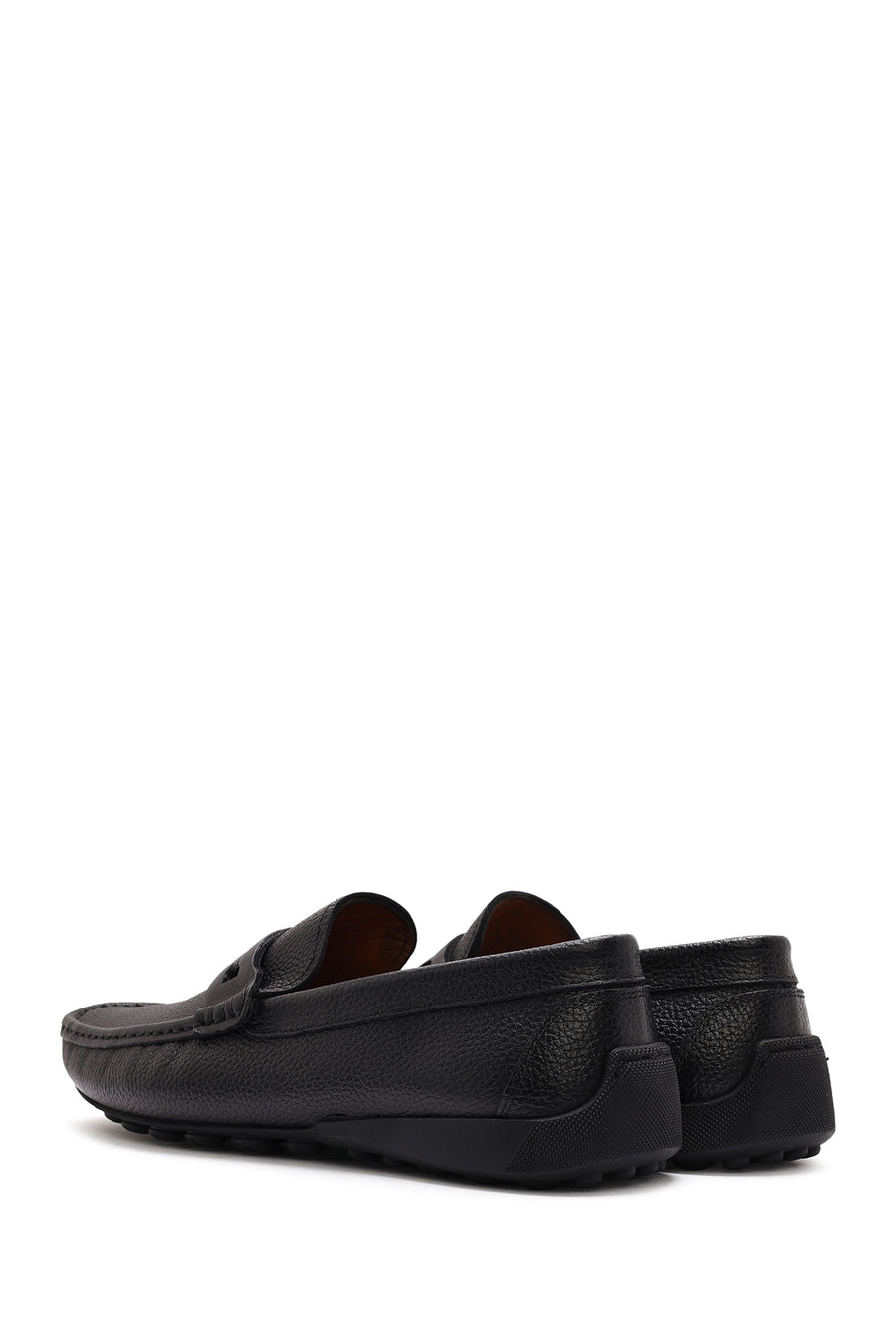 Men's Black Leather Loafer
