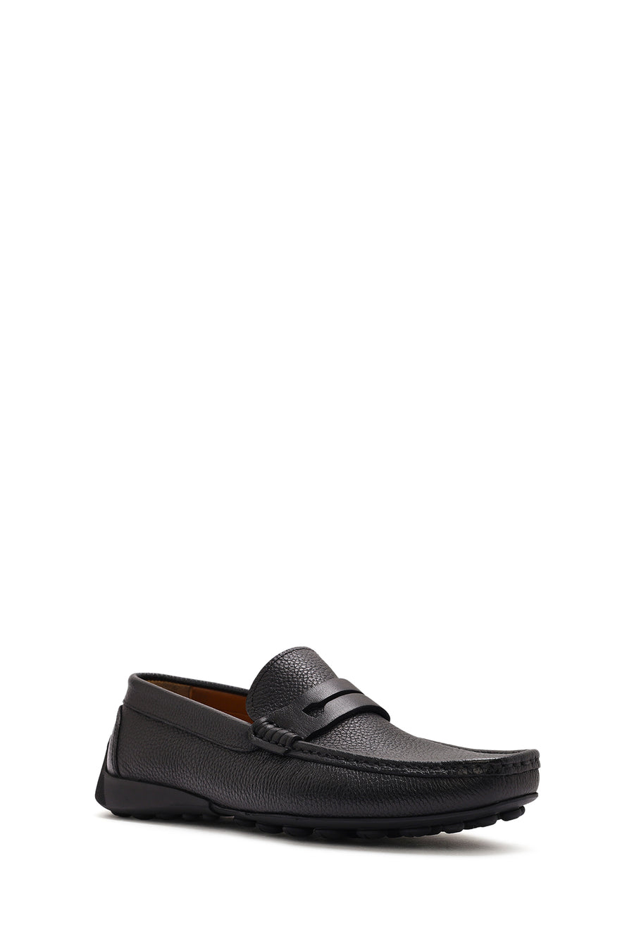 Men's Black Leather Loafer