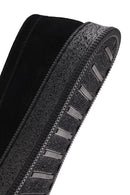 Erkek Siyah Kalın Tabanlı Süet Deri Loafer | Derimod