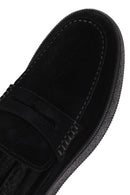 Erkek Siyah Kalın Tabanlı Süet Deri Loafer | Derimod