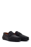 Erkek Siyah Deri Casual Loafer | Derimod
