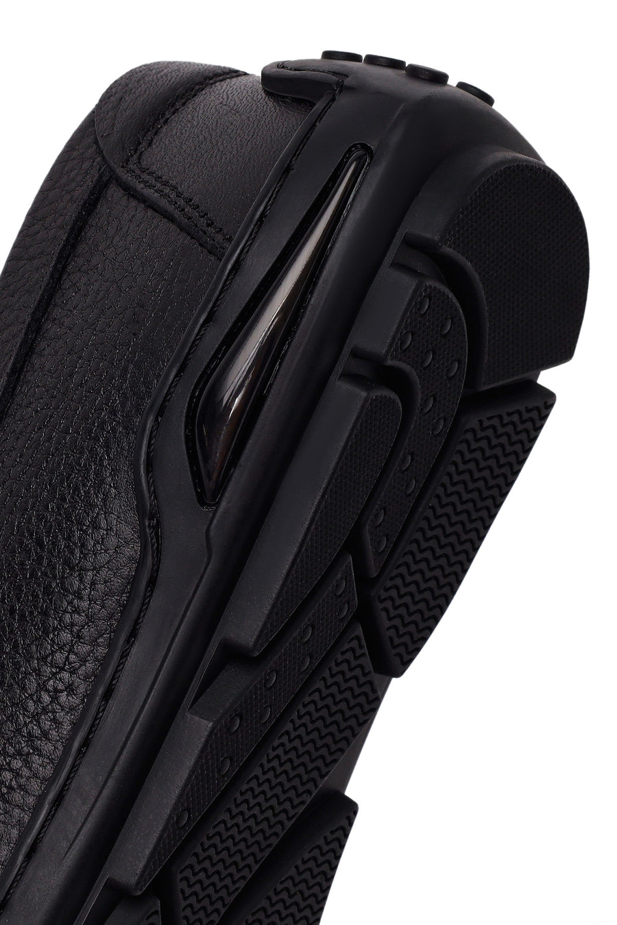 Male Black Leather Casual Loafer